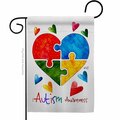 Patio Trasero Autism Love Support Awareness 13 x 18.5 in. Double-Sided Decorative Vertical Garden Flags for PA4072355